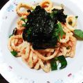 空遥☆ましゃlove's cooksnap of when they made たらこバター焼きうどん.