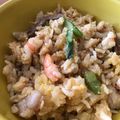 めけ♡'s cooksnap of when they made 海老とアスパラのチャーハン.