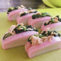 ゆたんぽまま。's cooksnap of when they made ほうれん草の胡麻和えを挟んだかまぼこ♪.