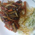 mamemame04's cooksnap of when they made そうめん餡かけ焼きそば風.