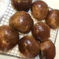 jannemio's cooksnap of when they made クランベリーと胡桃のＷショコラパン.