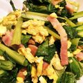 ぶっちー☆☆'s cooksnap of when they made 小松菜とベーコンとたまごの洋風炒め♪.