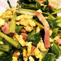 ぶっちー☆☆'s cooksnap of when they made 小松菜とベーコンとたまごの洋風炒め♪.