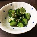 みちばん♡'s cooksnap of when they made 梅昆布茶で超簡単♡きゅうりのお漬物.