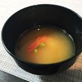 misatona's cooksnap of when they made ♡海老の頭のお味噌汁♡.