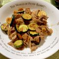 ふらふらおやじ's cooksnap of when they made 簡単☆ズッキーニと豚肉のさっぱりおかず.