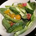 ヤング's cooksnap of when they made １/２束を生で!　小松菜サラダ♡.
