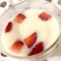 暁の空's cooksnap of when they made 離乳食やおやつに＊いちご入り＊牛乳プリン.