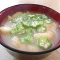 mayuyuキッチン's cooksnap of when they made オクラのとろとろ味噌汁♡.