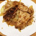 かず24's cooksnap of when they made 豚ロース肉の生姜焼き☆新玉ねぎ添え.