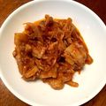 LuckyBerry's cooksnap of when they made 豚バラと玉ねぎのケチャップ炒め.