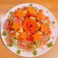 煎煎煎じ's cooksnap of when they made 豪華な豪華なケーキ型ちらし寿司.