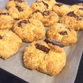 なむい's cooksnap of when they made チョコチップスコーン＆贅沢チョコクリーム.