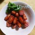 ひトみ's cooksnap of when they made 焼揚ソーセージ.