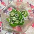 ぽぽきゅ's cooksnap of when they made 簡単過ぎる～！オクラとシラスの小鉢♪.