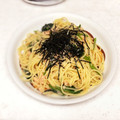まめみちこ's cooksnap of when they made 鮭フレークで簡単　大葉と鮭の和風パスタ.