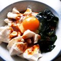 “ありあ”'s cooksnap of when they made 豆腐のうに醤油和え＊巣ごもり卵かけごはん.