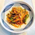 oooooo312's cooksnap of when they made ピーマンとにんじんde♡ひき肉炒め.
