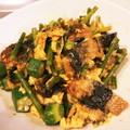 祐介嫁's cooksnap of when they made ☼うなぎの蒲焼とにんにくの芽の卵炒め.