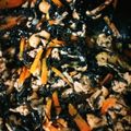 YUZUMARU1's cooksnap of when they made 鶏ひき肉とひじきの炒め煮.
