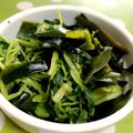 みっくママ's cooksnap of when they made 三つ葉とわかめのからし醤油あえ.