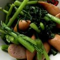 シバイヌりゅう's cooksnap of when they made 春菊とウインナー炒め.