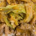 ももちゃん11号's cooksnap of when they made 春キャベツ豚キムチ風.