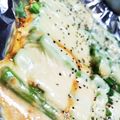 shikixx's cooksnap of when they made アスパラガスの味噌マヨチーズ焼き.