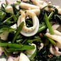 クック97CAGK☆'s cooksnap of when they made ヤリイカとほうれん草のアーリオ・オーリオ.