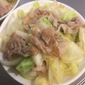 ポメちょん's cooksnap of when they made 春キャベツと新玉ねぎと豚肉の塩炒め.