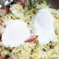 ひろつや's cooksnap of when they made キャベツの巣ごもり卵.