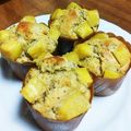 ニシコママ's cooksnap of when they made ＊黒ごまと薩摩芋のマフィン＊.