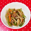 めいめい☆☆☆'s cooksnap of when they made 豚肉inきんぴらゴボウ♬麺つゆで簡単に！.