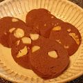 nkoro's cooksnap of when they made ピーカンナッツショコラクッキー♡.