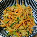 ぷちぷ。's cooksnap of when they made ズッキーニと人参の黒胡麻和え.
