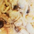 ゆこぺぺ's cooksnap of when they made サーモンとキノコのクリームうどん.