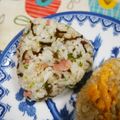 ジョンリークッカー's cooksnap of when they made ハム＆塩昆布＆胡麻の混ぜ込みおにぎり☆.