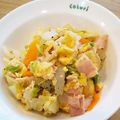 み～すけさん's cooksnap of when they made 白菜消費に☆ベーコンと卵のシンプル炒め♪.