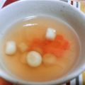 Meguguguu's cooksnap of when they made ひなまつりに☆簡単三つ葉と卵のお吸い物.
