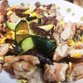 クック9JDNLG☆'s cooksnap of when they made ズッキーニ&生キクラゲの卵炒め.