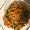 朝はカフェオレ's cooksnap of when they made ニンジンとしらすのきんぴら.