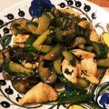 なちょこ☆'s cooksnap of when they made 大葉香る♡ささみと茄子ときゅうりの炒め♪.