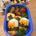 ポメちょん's cooksnap of when they made ねこ巻おにぎり＊キャラ弁.