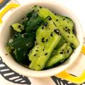 yuntakaa's cooksnap of when they made ごま塩きゅうり.