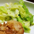 ルポネ's cooksnap of when they made レンジで簡単キャベツだけ！付け合わせ＊.