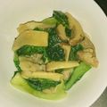 yoyoyouこ's cooksnap of when they made チンゲン菜と豚肉のオイスターソース炒め.