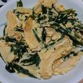 ナーちゃん's cooksnap of when they made 油揚げとニラの卵とじ.