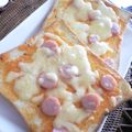 teddynancy's cooksnap of when they made お子ﾁｬﾏピザもどきトースト.