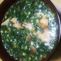 ゆか☆猫's cooksnap of when they made 簡単☆鶏肉もも肉ニラと椎茸ごちそうスープ.