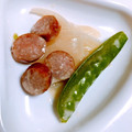 mitai7's cooksnap of when they made 時短！きぬさや玉ねぎソーセージ♬マヨ醤油.